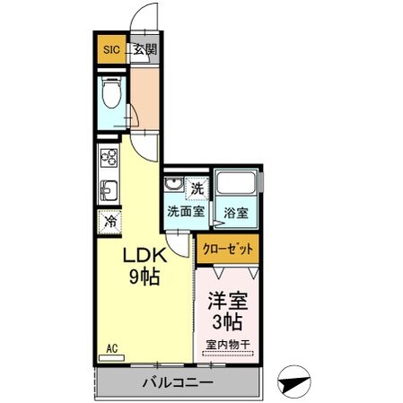 ボヌール SAの物件間取画像